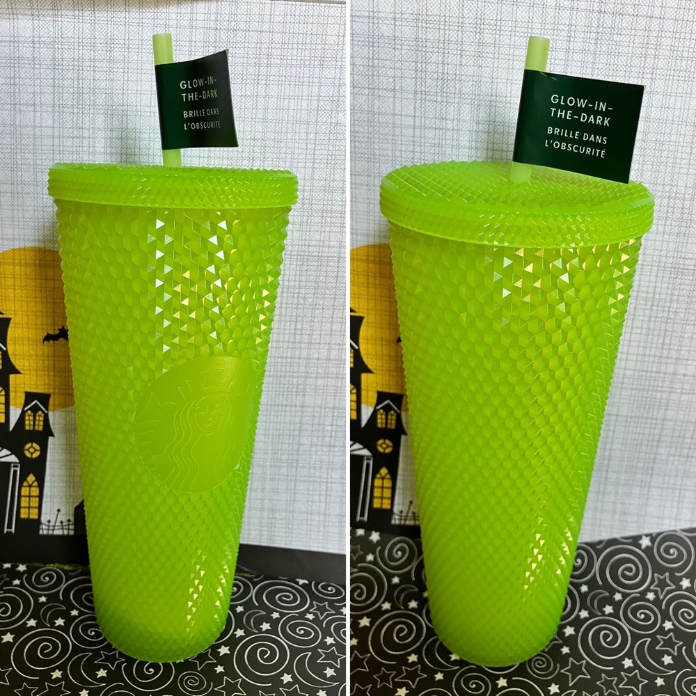Starbucks 2022 Lemongrass cup Venti Studded Glow in the Dark